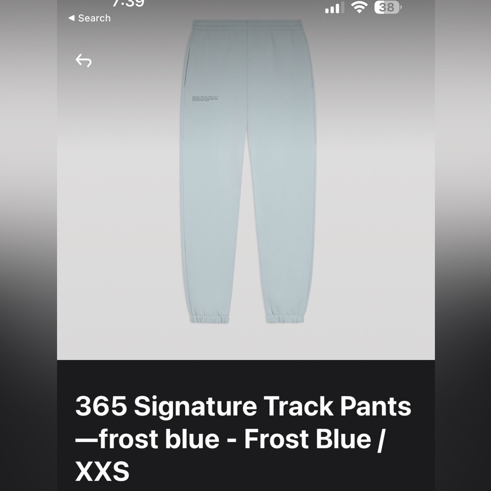 Pangaia 365 Signature Track Pants Frost Blue